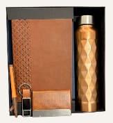 Diary, Card Holder, Pen, Keychain & steel bottle