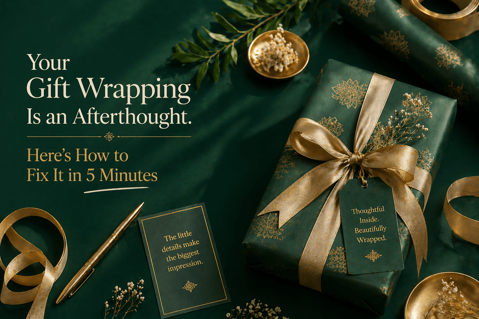 Your Gift Wrapping Is an Afterthought. Fix It in Five Minutes